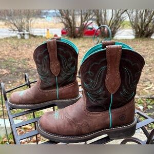 🪩Ariat Chocolate Fatbaby Heritage Dapper Western Boots